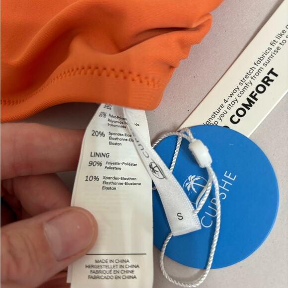 NWT Cupshe One Shoulder Cutout One Piece Swimsuit - Size S - Picture 4 of 5